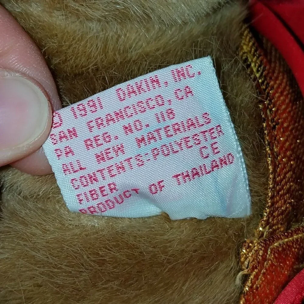 VTG Dakin Brown Teddy Bear Plush 15